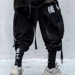 Techwear Streetwear Harem Pants Men Urban Japanese Kanji Shadow Jogger HI-Pants2